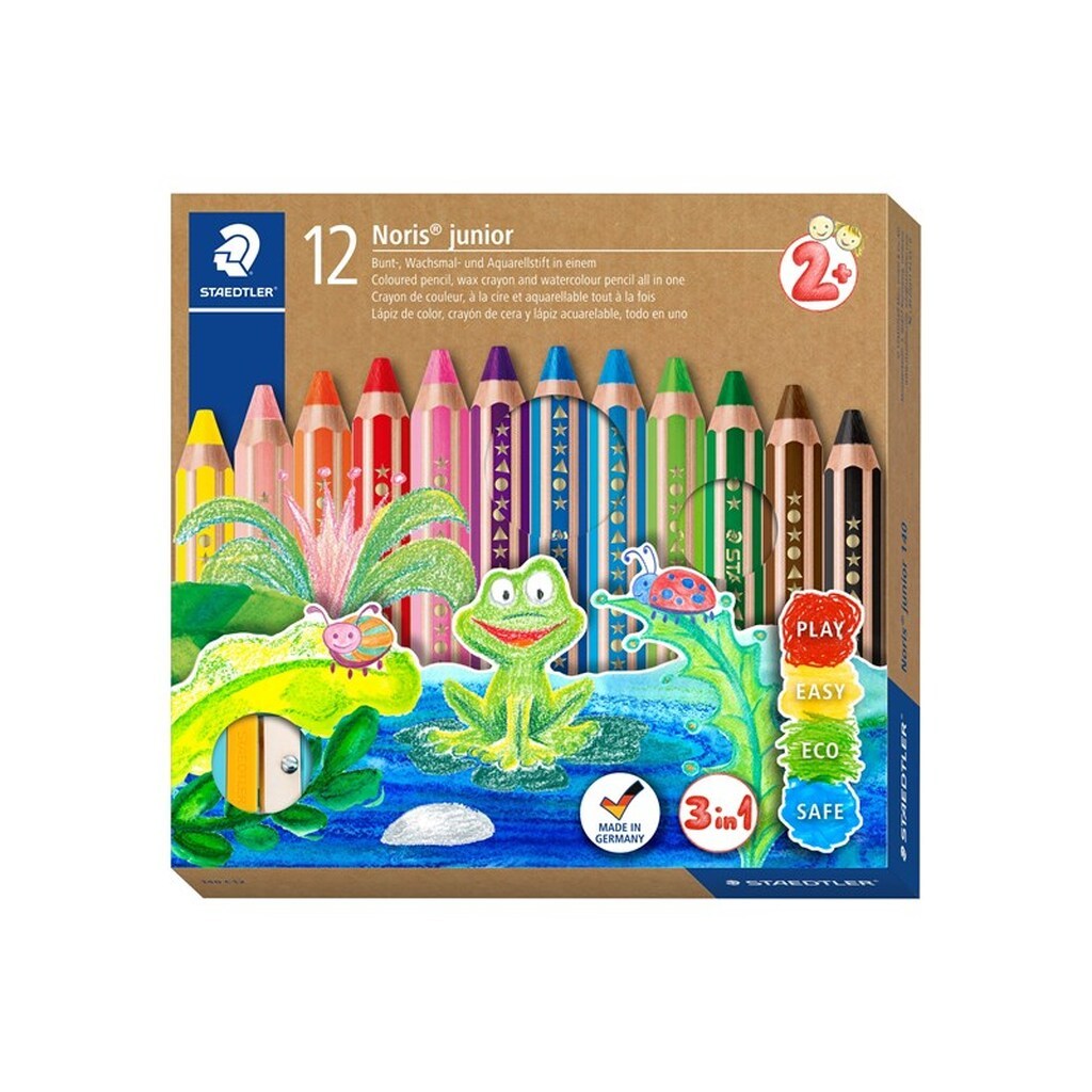 Staedtler Noris Junior 12 stk. ass. 100% PEFC