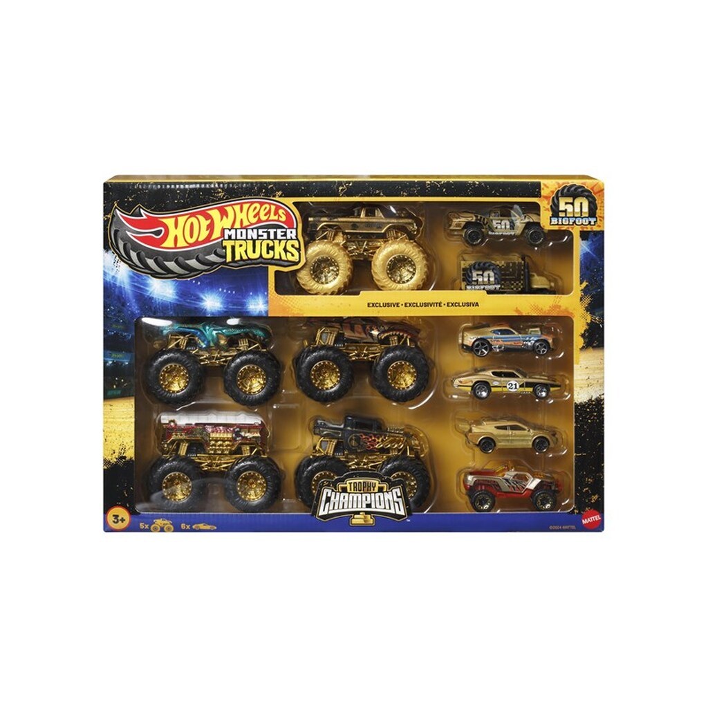 Hot Wheels Monster Trucks Trophy Champions Collection
