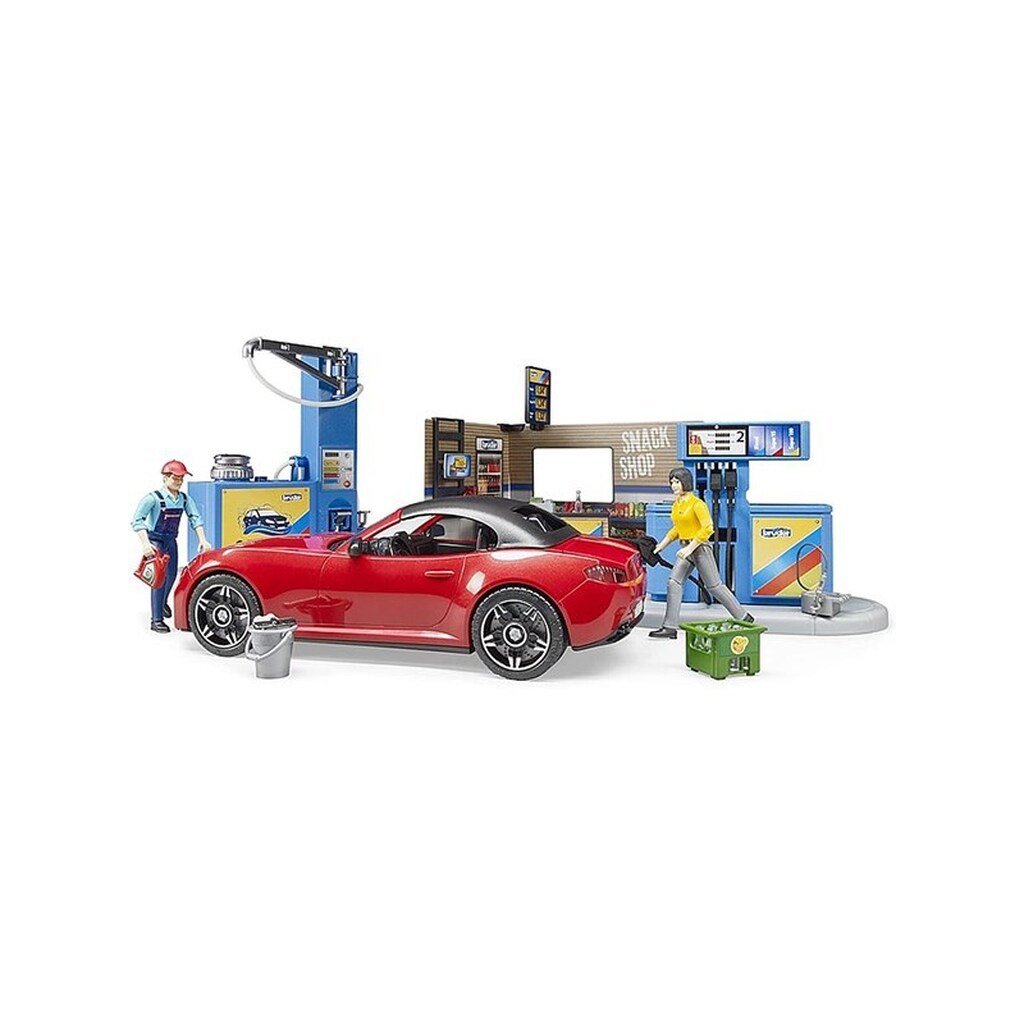 Bruder BWorld Petrol Station and car wash