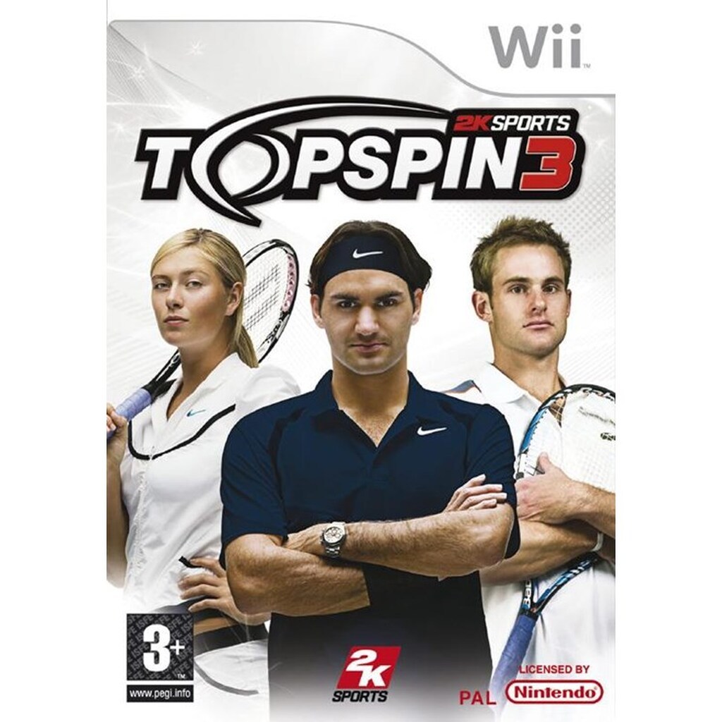 Top Spin 3 (Inc. 2 Racquets) - Nintendo Wii - Sport