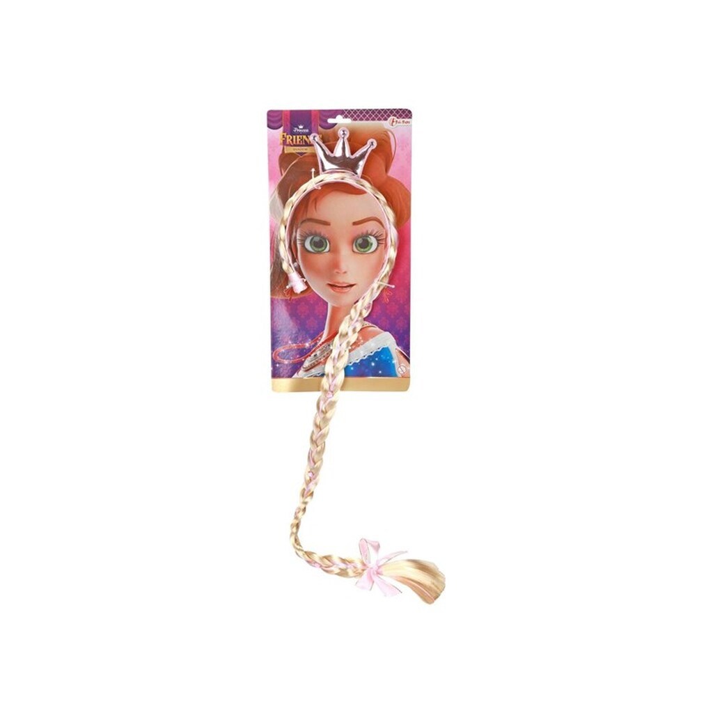 Toi-Toys Princess Friends Diadem with Long Braid and Crown