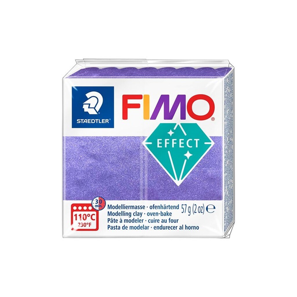 Staedtler FIMO modeller 57g. Lilla Metal