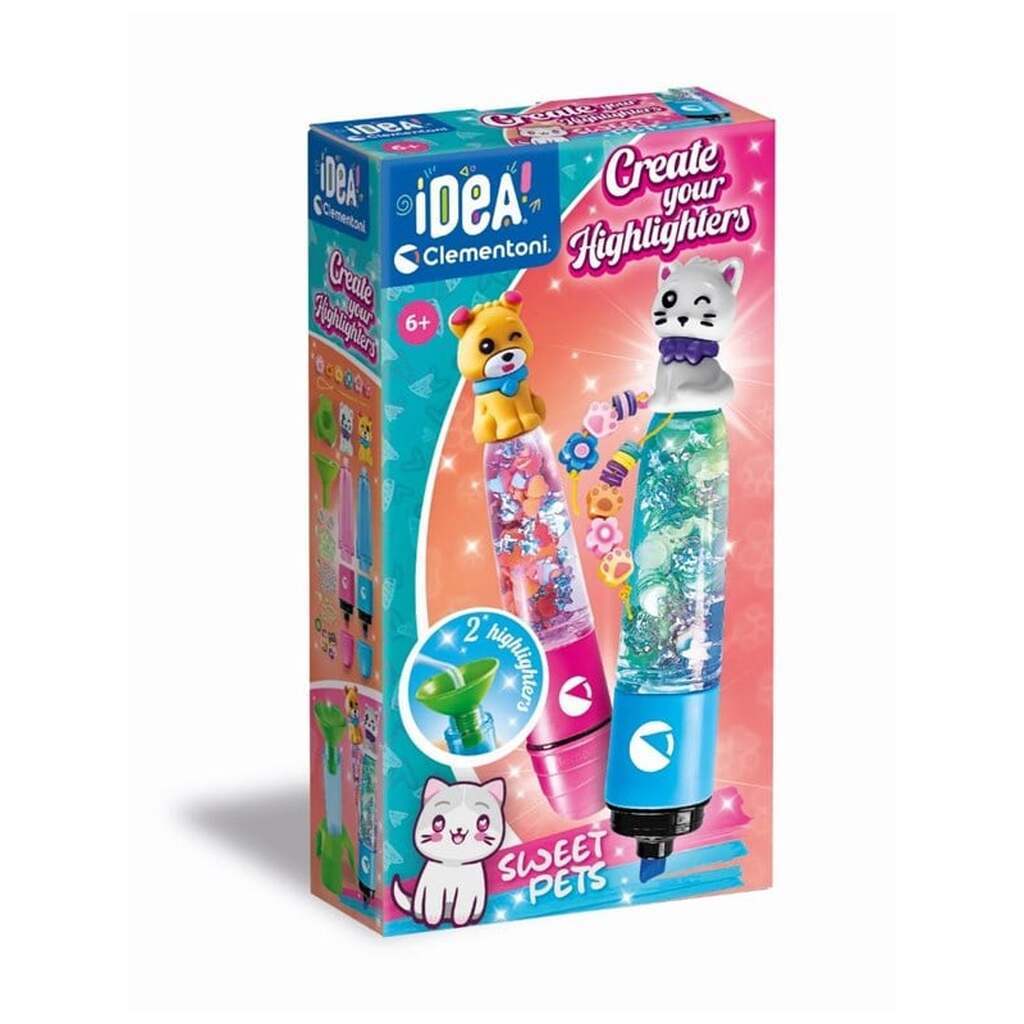 Clementoni Idea Make your own Highlighters - Sweet Pets