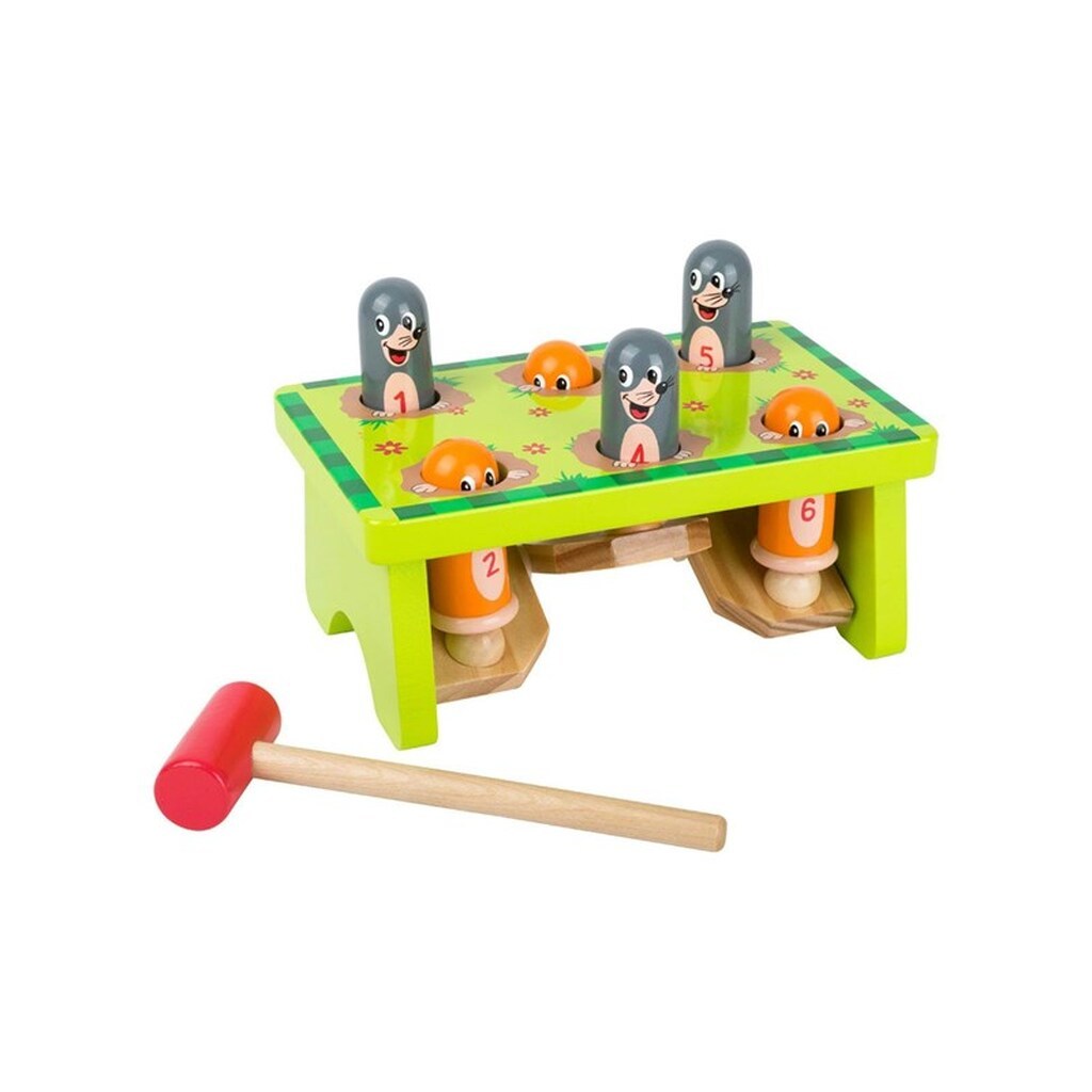 Small Foot - Wooden Hammer Bank Moles