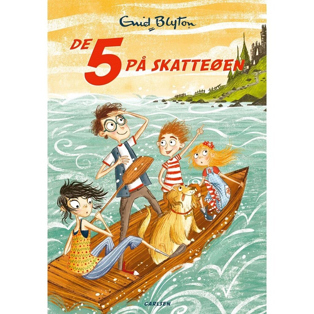 De 5 (1) - De 5 på skatteøen - Børnebog - Hæfte