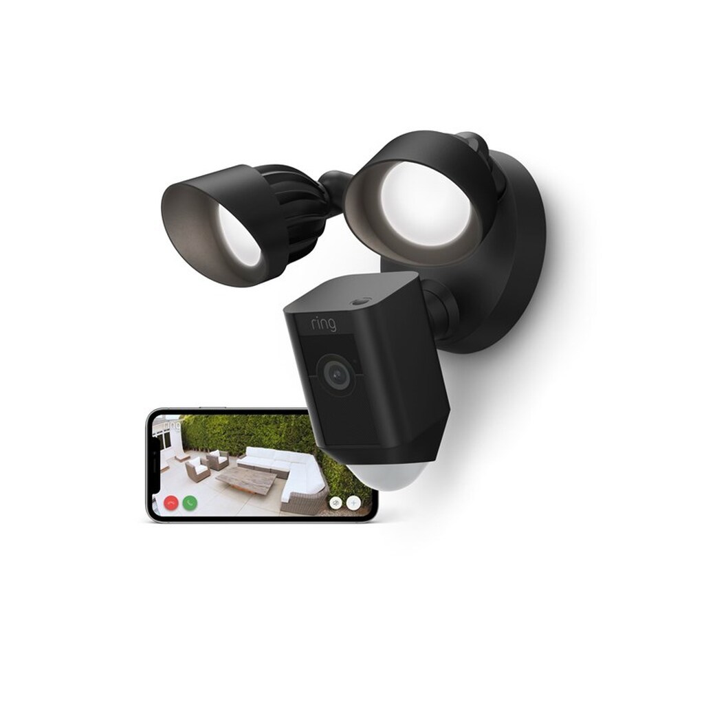 Ring Floodlight Cam Wired Plus - Black