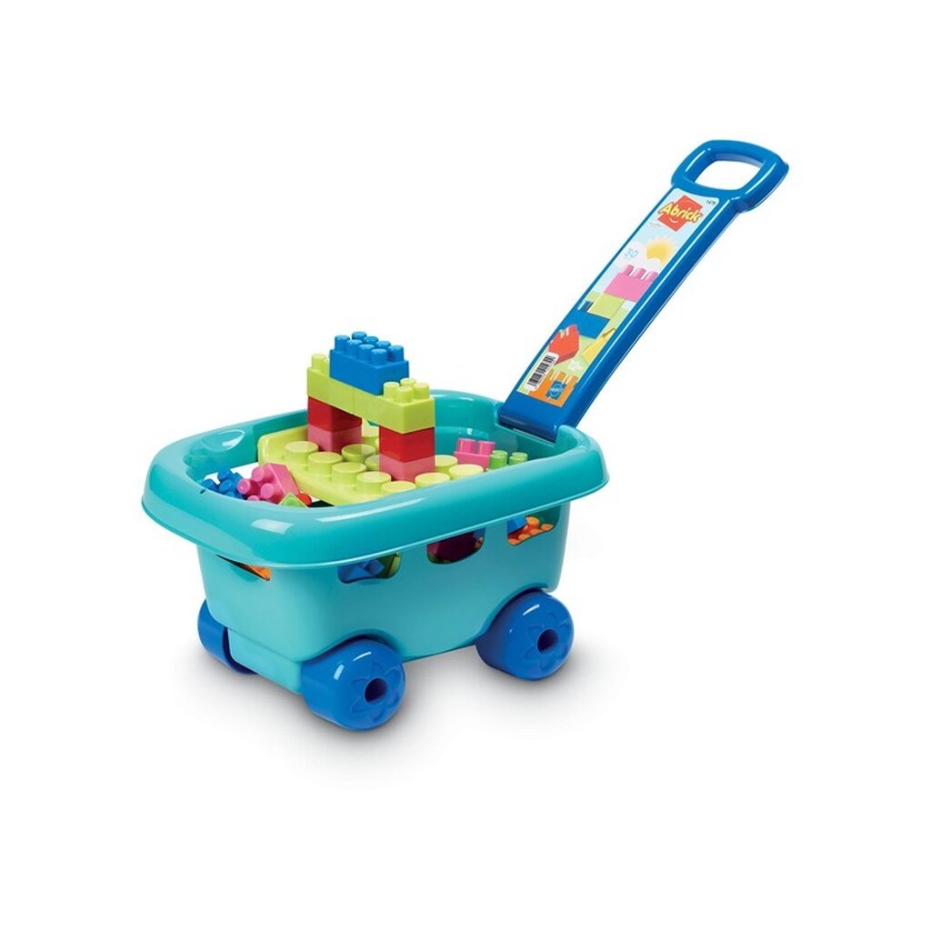 Ecoiffier - Abrick Building Blocks in Storage Cart 30 pcs.