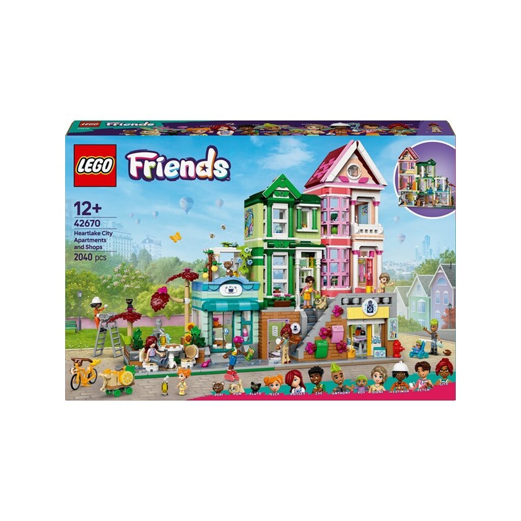 LEGO Friends 42670 Heartlake City lejligheder og butikker