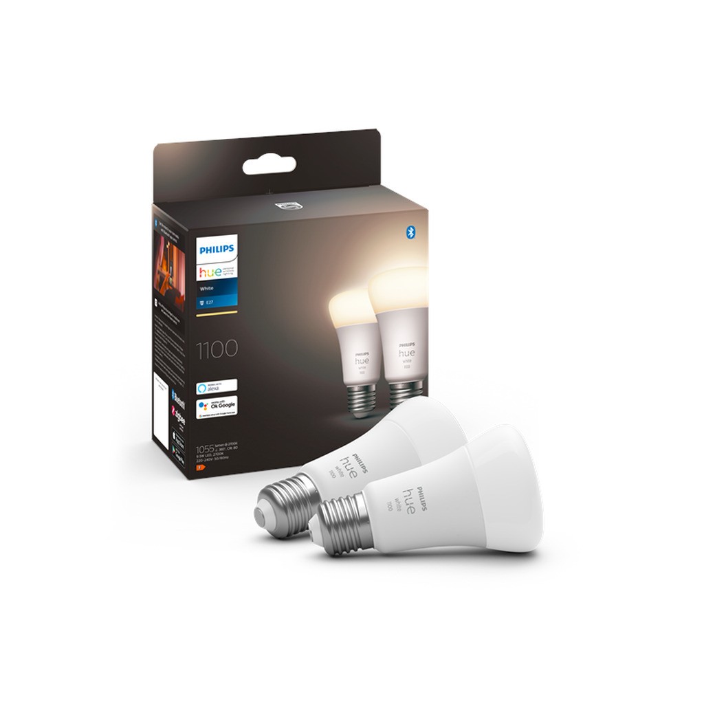 Philips Hue White A60 E27 1100 Lumen - 2-pakke