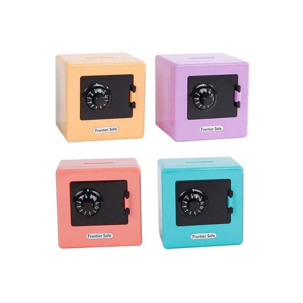 Pocket Money Money Safe With Code 9cm - assorted