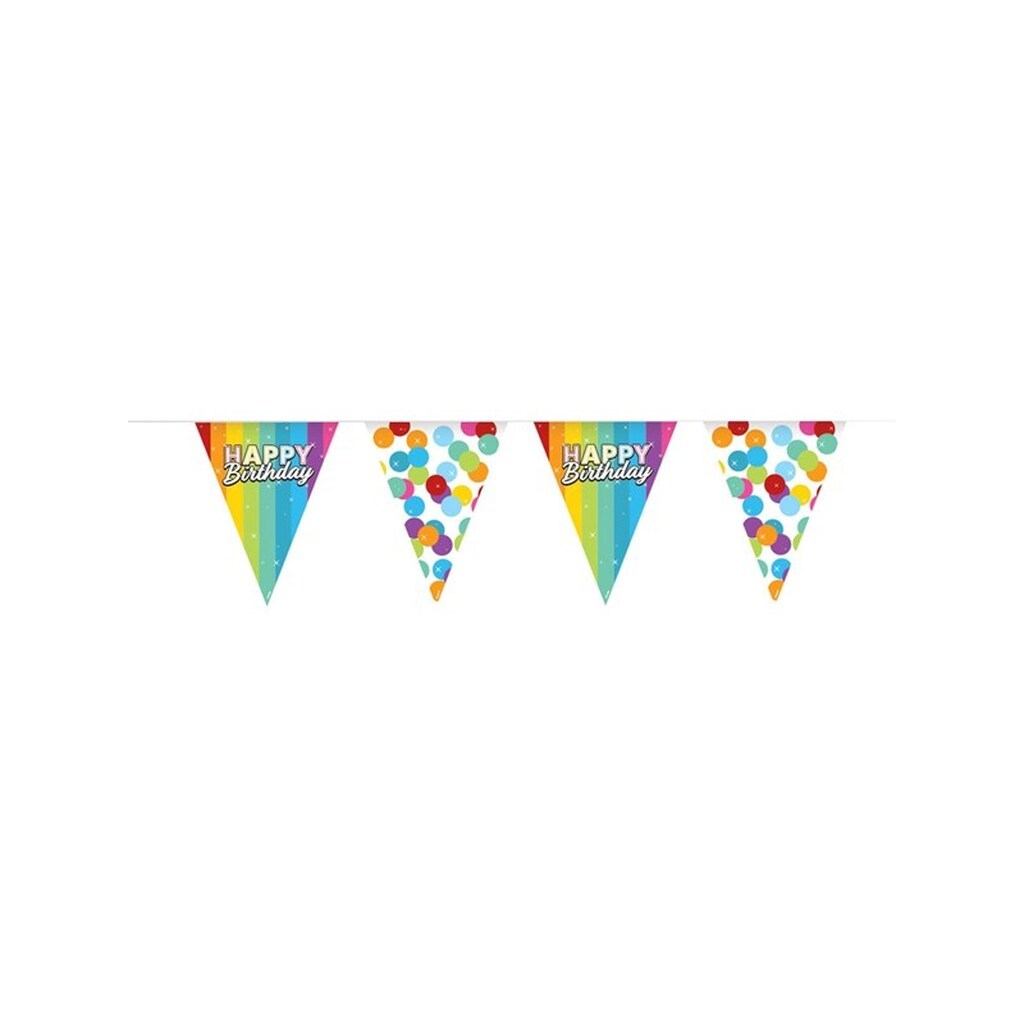 Folat BV - Bunting Rainbow Happy Birthday 6mtr.