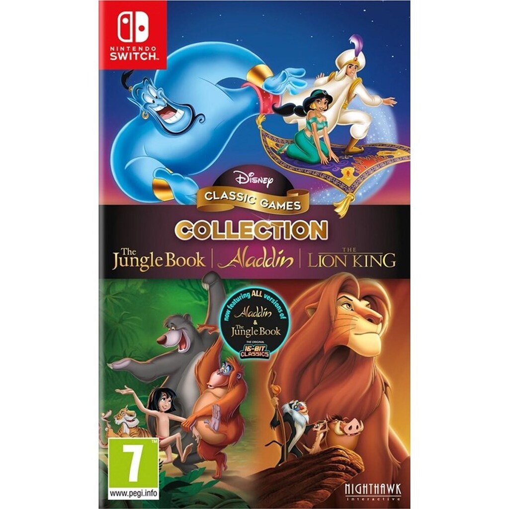 Disney Classic Games: The Jungle Book Aladdin &amp; The Lion King - Nintendo Switch - Platformer