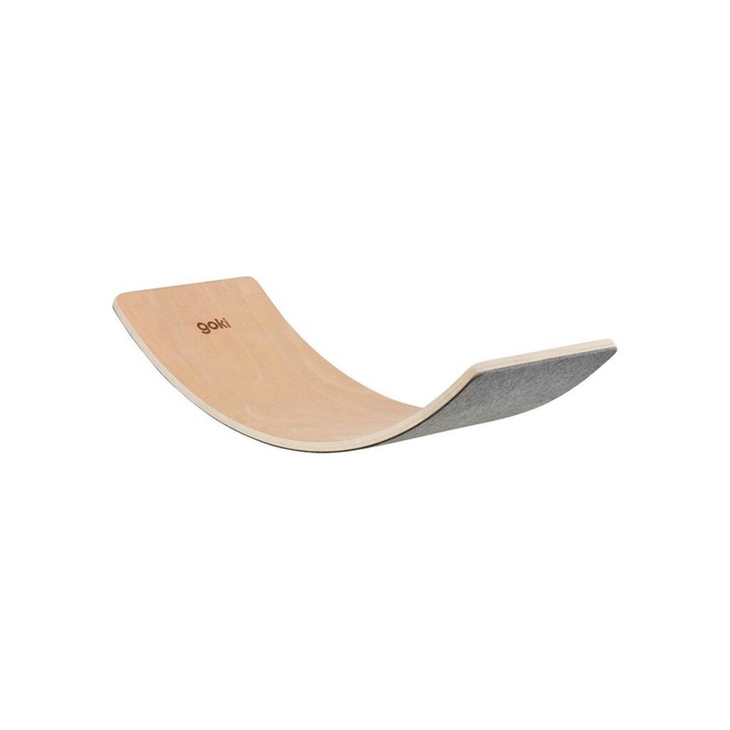 Goki Wooden Balance Board Wave with Felt 82cm