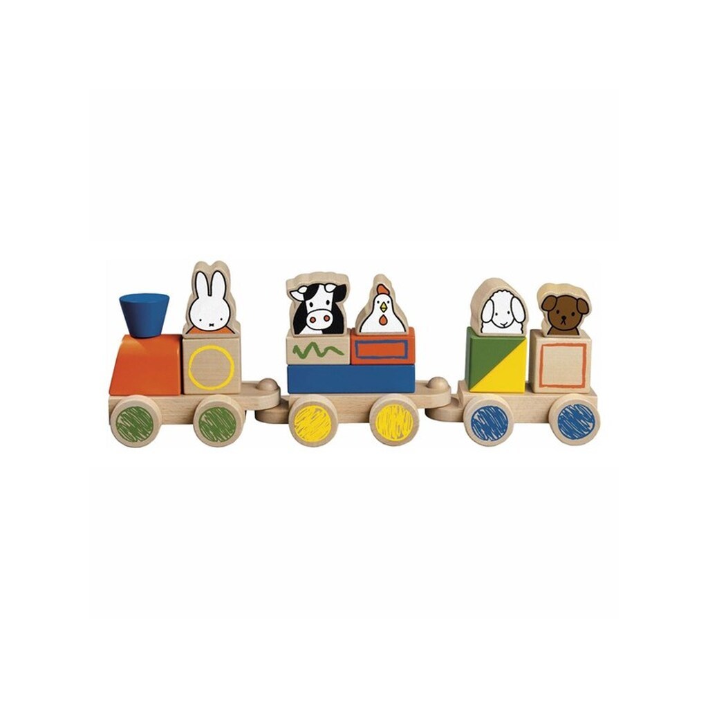 Bambolino Toys Miffy Block Train Wood