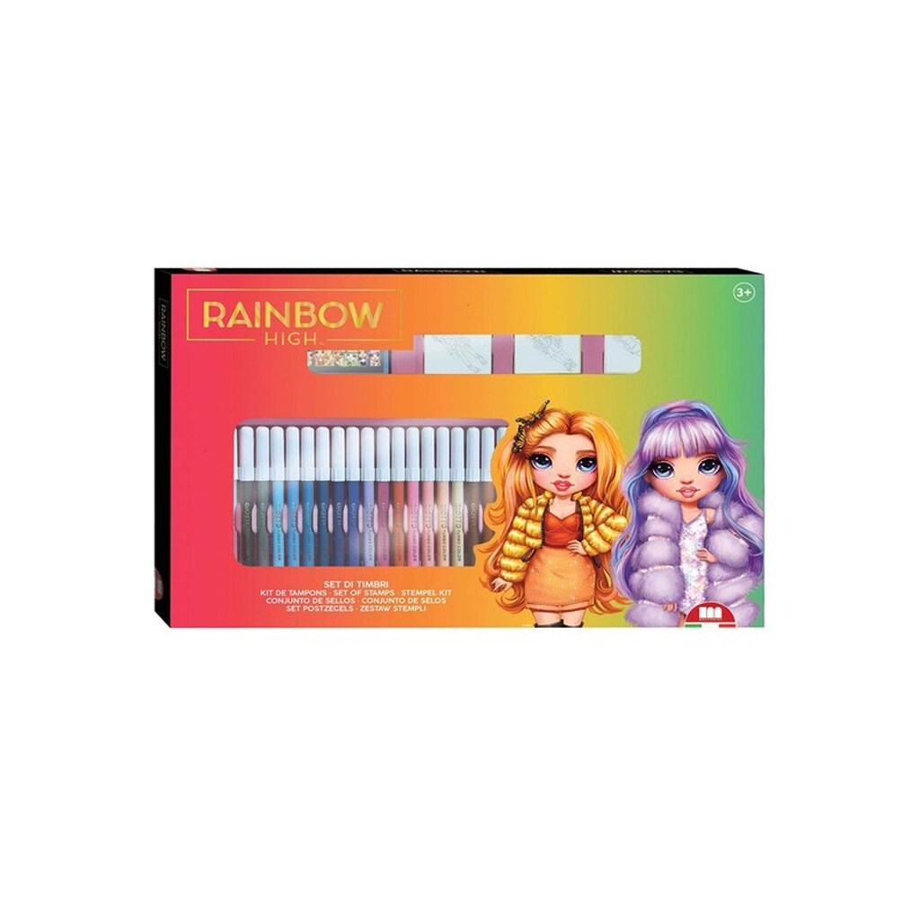 Multiprint - Rainbow High Color Set with Stamps 41 pcs.