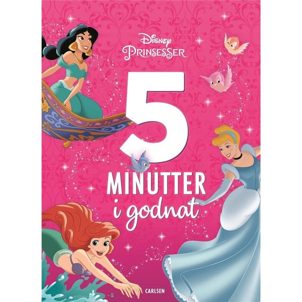Fem minutter i godnat - Disney Prinsesser - Børnebog - hardcover