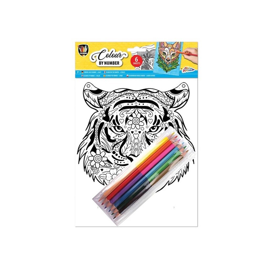 Grafix Color by Number A4 - Assorted