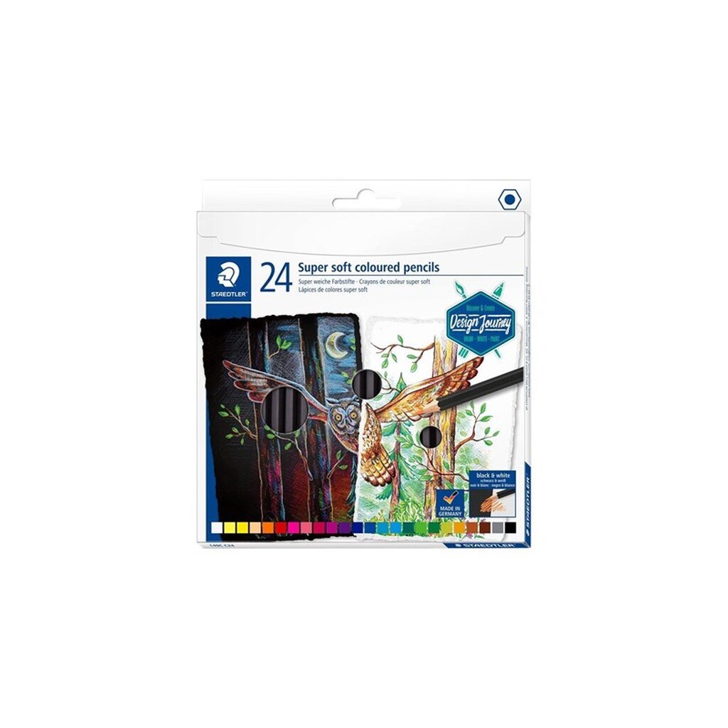 Staedtler Soft Farveblyant 24 Stk. 100% PEFC