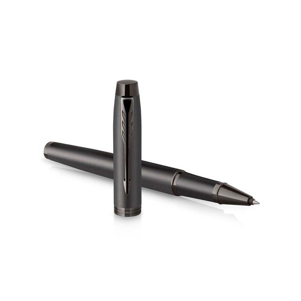 Parker IM monokrom rulleboldpen | Gun Metal Finish og trim | Fin spids med sort blæk | Gaveæske