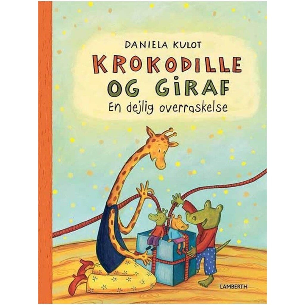 Krokodille og Giraf - En dejlig overraskelse - Børnebog - Hardcover