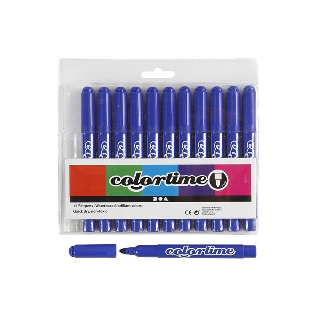 Creativ Company Blue Jumbo markers 12pcs.