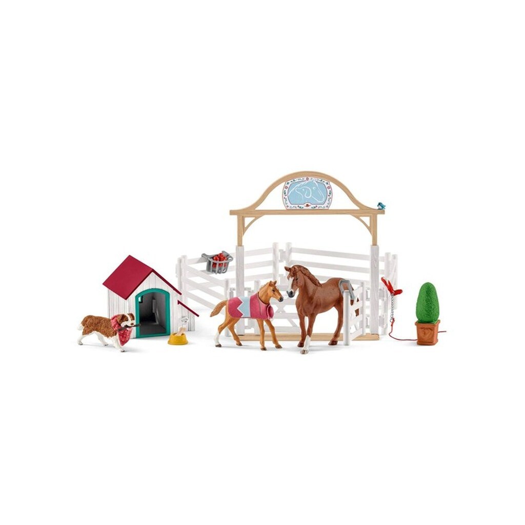 Schleich HORSE CLUB Hannahs, gæstehest med hunhunden Ruby