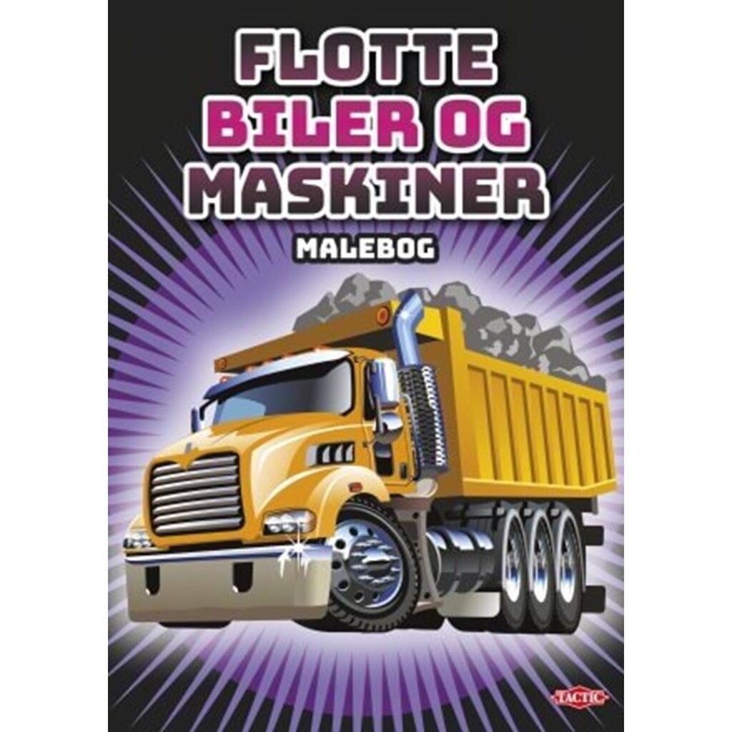Tactic Flotte biler og maskiner malebog