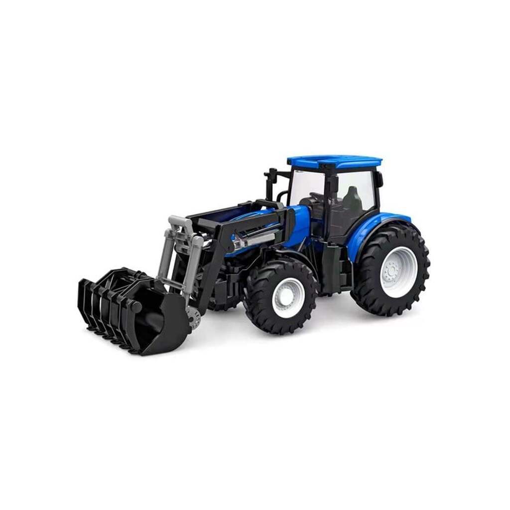Kids Globe RC Tractor with Front Loader - Blue