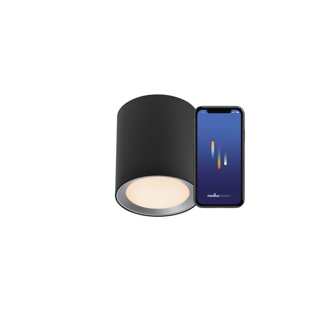 Nordlux Landon Long Smart Loftlampe 2700-6500K, Sort