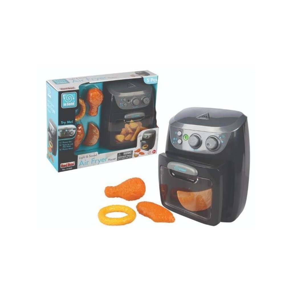 Red box Air Fryer med lys &amp; lyd