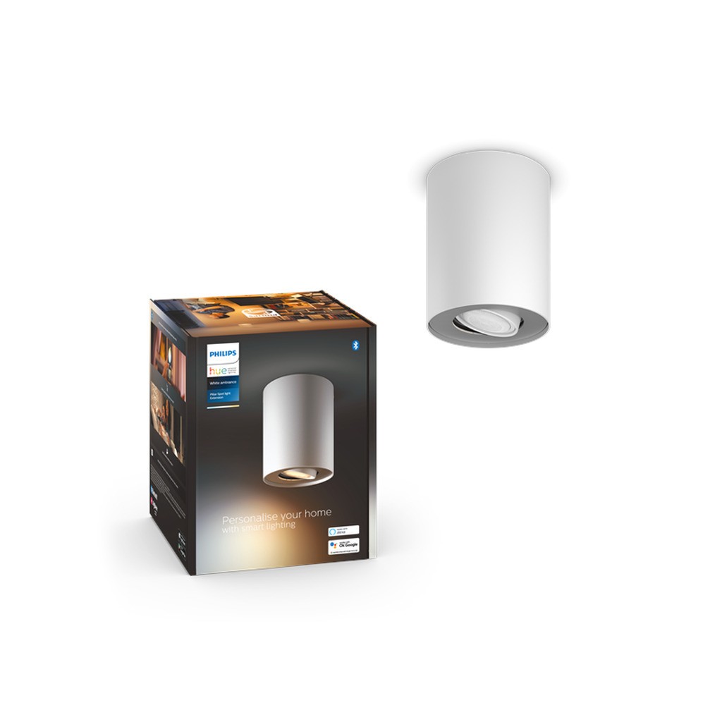 Philips Hue Pillar Enkelt Spot - Hvid