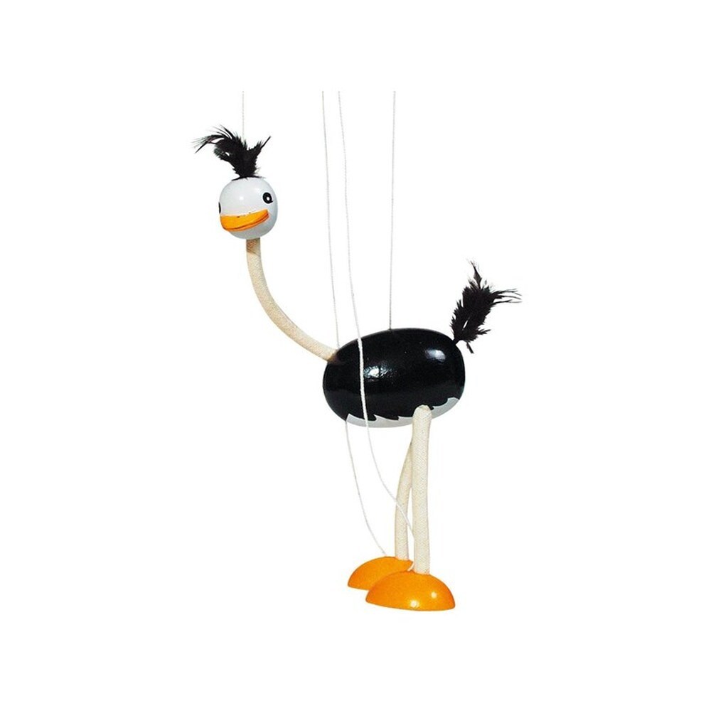 Goki Wooden Marionette Ostrich