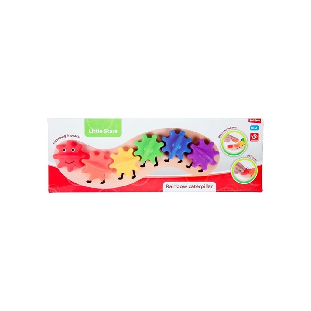Toi-Toys - Little Stars Baby Caterpillar with Spinning Gears