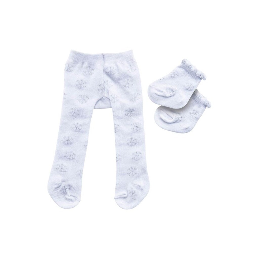 Heless Doll Tights with Socks - Snowflakes 28-35 cm