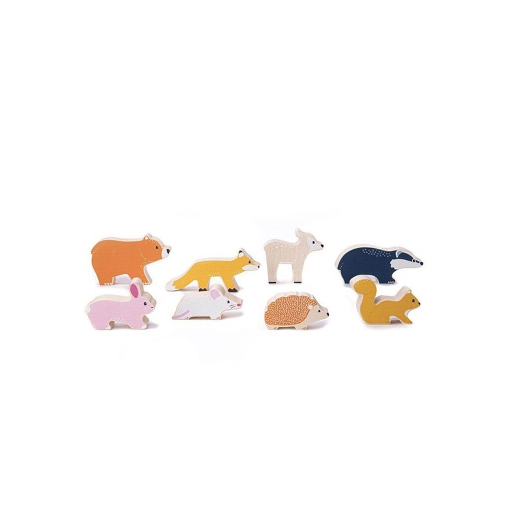 Bigjigs Wooden Play Figures Forest Animals 8dlg.