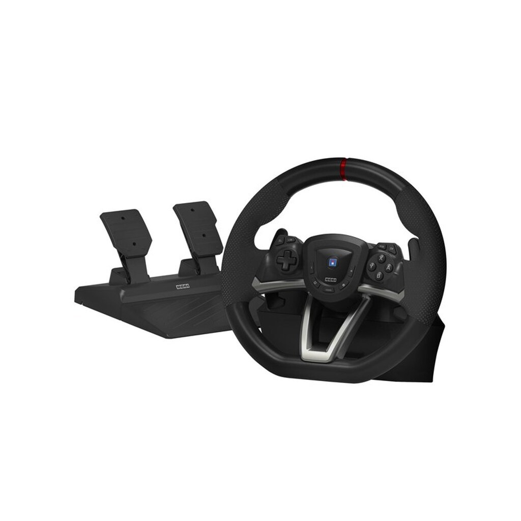 HORI Racing Wheel Pro Deluxe - Black - Wired Wheel, gamepad and pedals set - Nintendo Switch