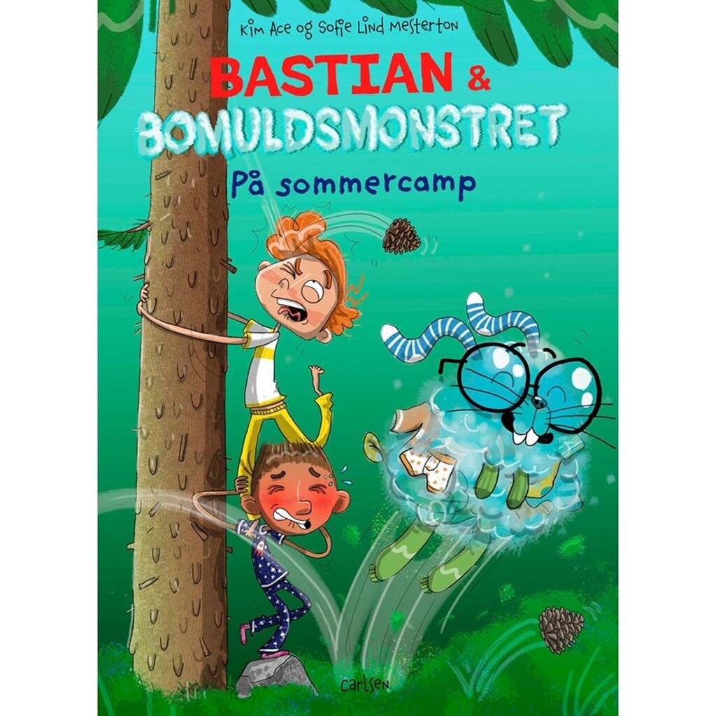 Bastian og bomuldsmonstret - På sommercamp - Børnebog - Hardcover