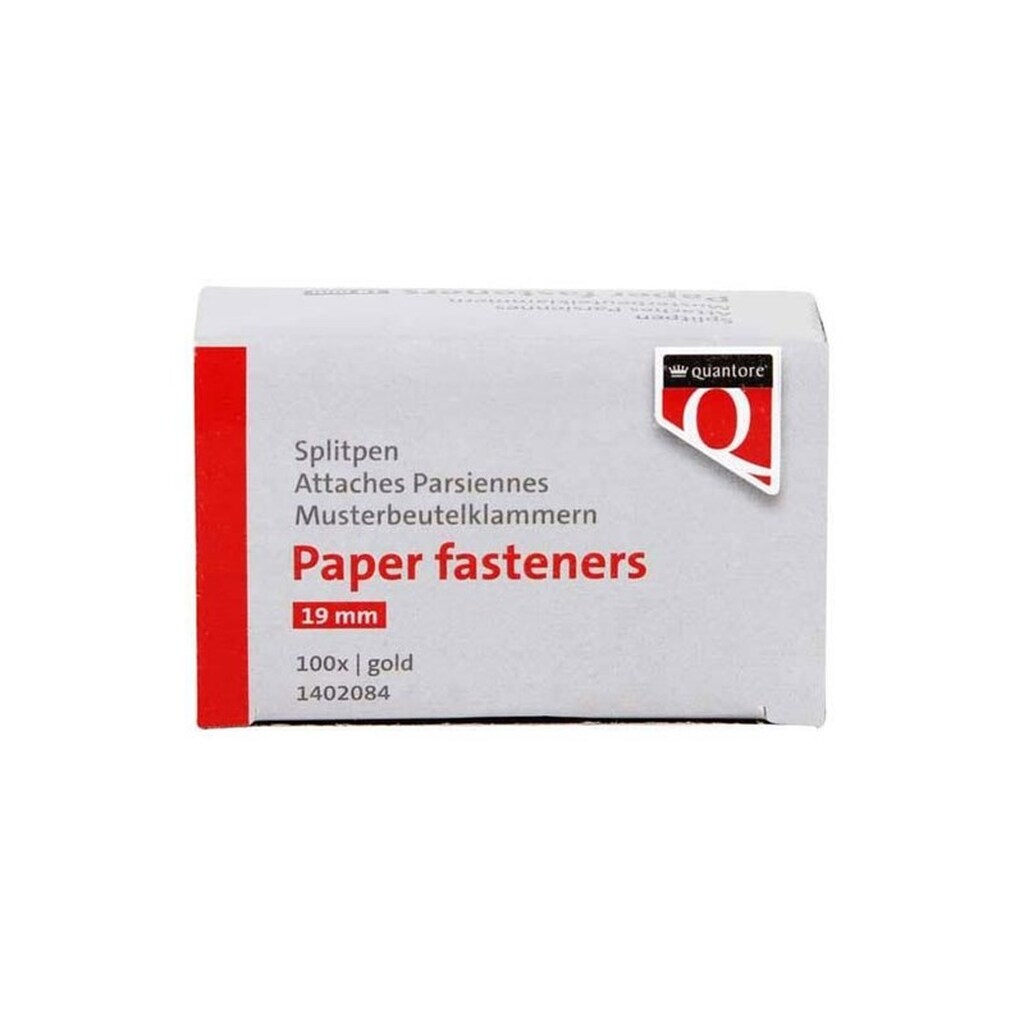 Quantore Split pin  Gold 19mm 100 pcs.