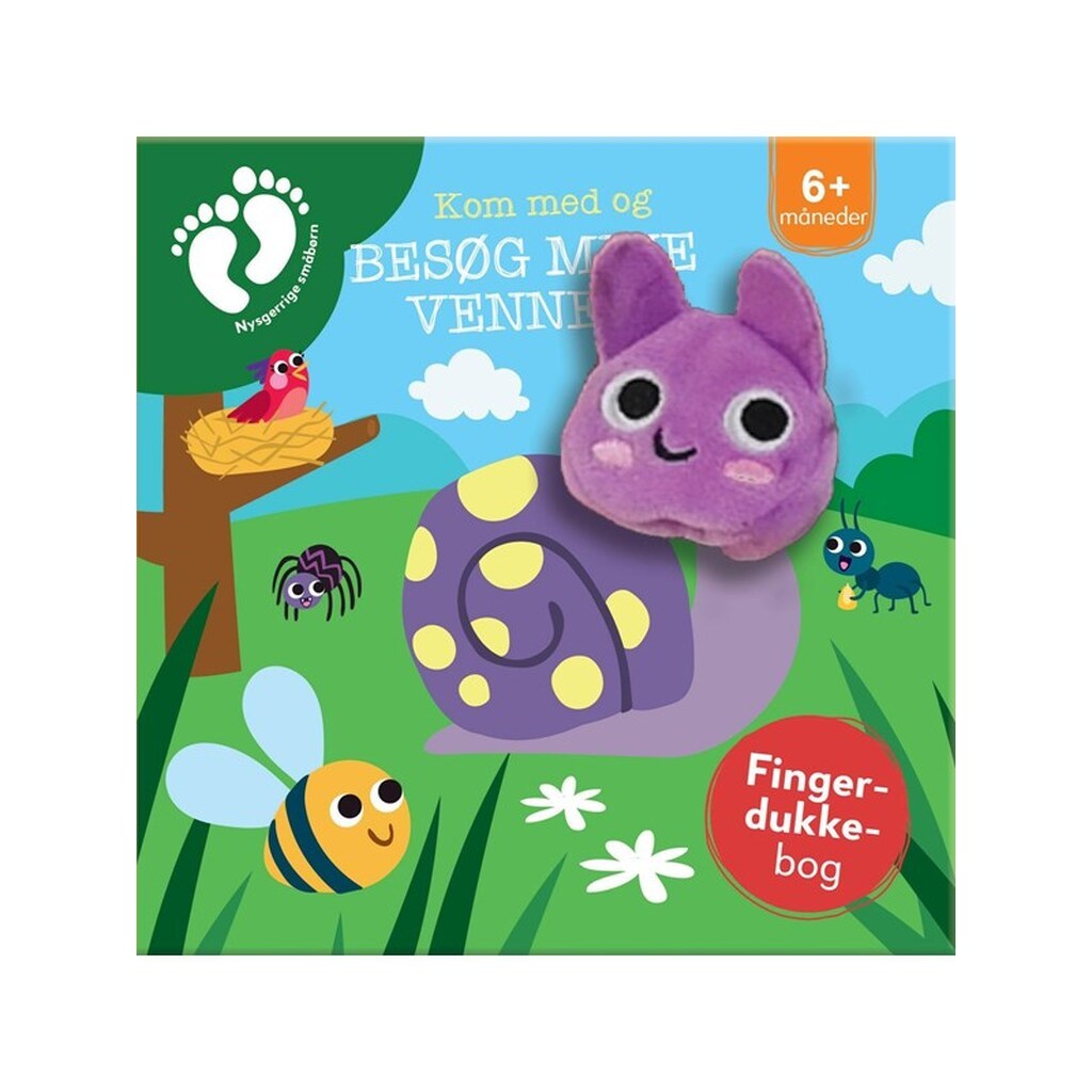 Kom med og besøg mine venner - med fingerdukke - Børnebog - Board books