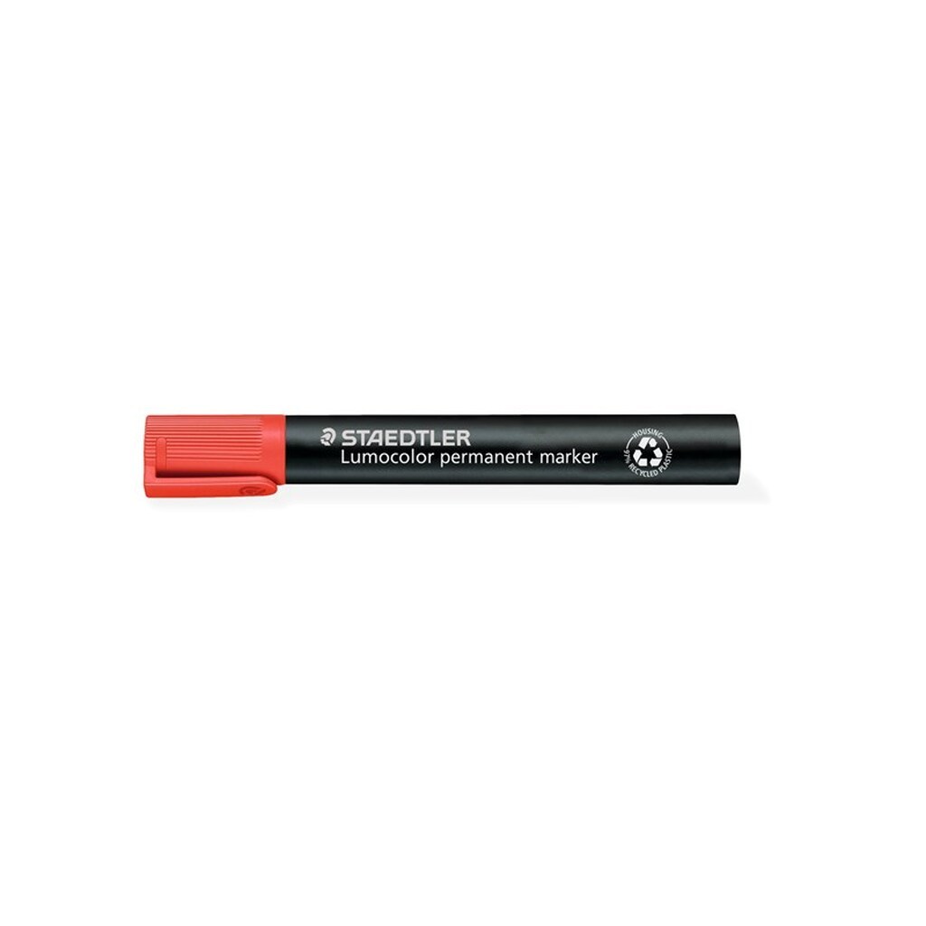 Staedtler LUMOCOLOR MARKER 10 STK, PERMANENT 2-5M rød