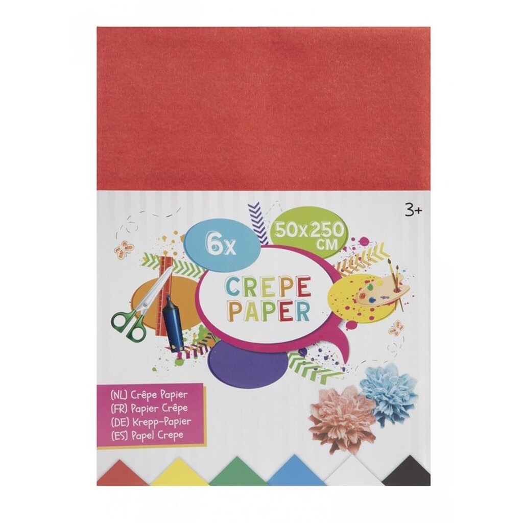 Creative Craft Group Crepepapir 50*250cm. 6 ark.