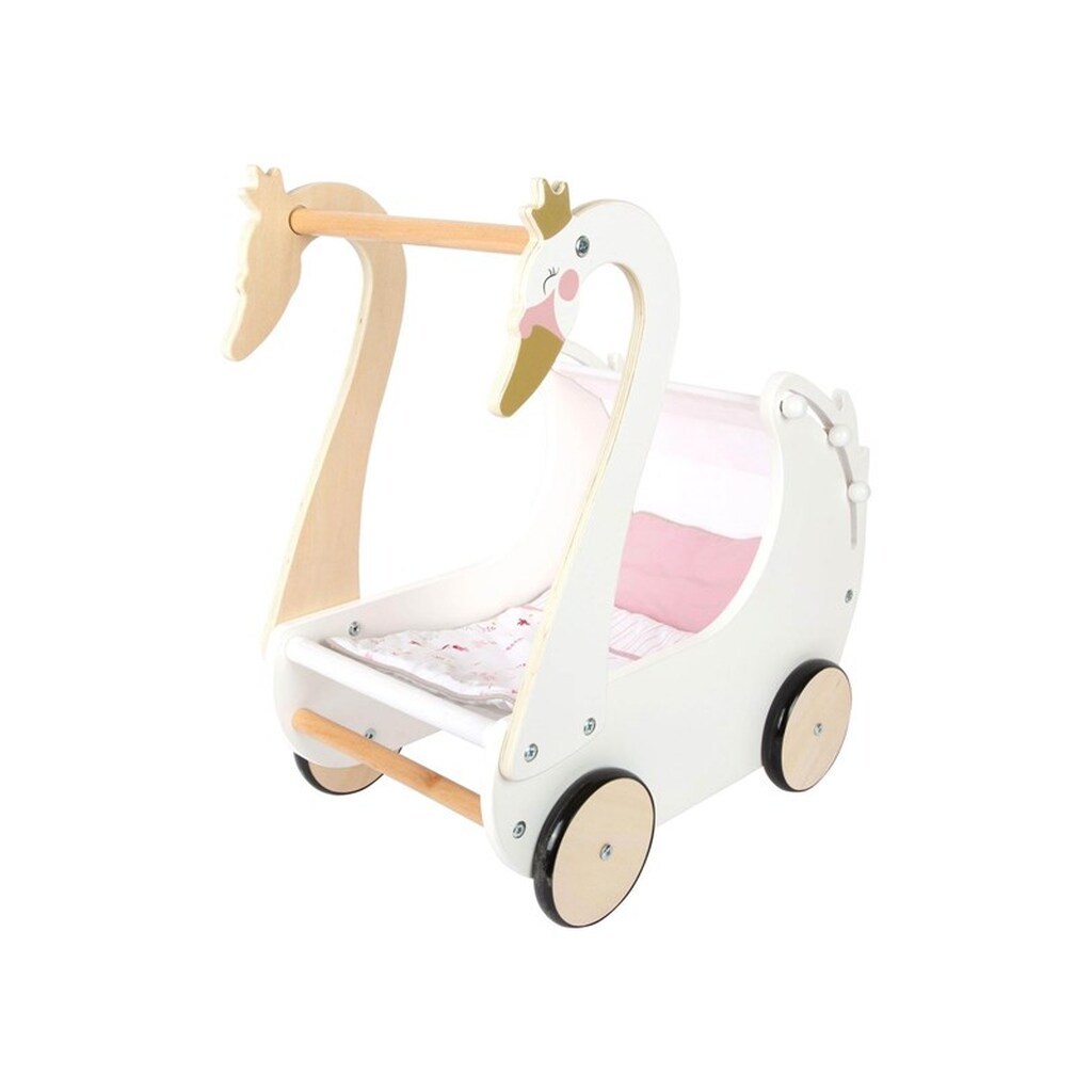 Small Foot - Wooden Doll Pram Swan