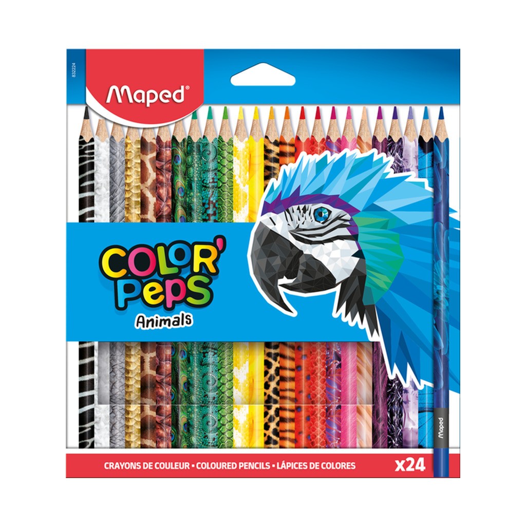 Maped Color&apos;Peps Animals farveblyanter x24