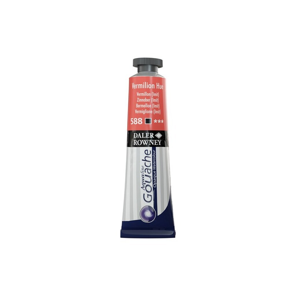 Daler-Rowney Aquafine Gouache 15ml Vermilion Hue