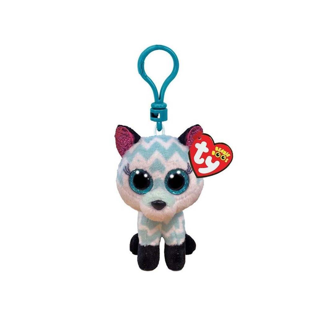 Ty Beanie Boo Clips - Atlas Aqua Fox 7cm