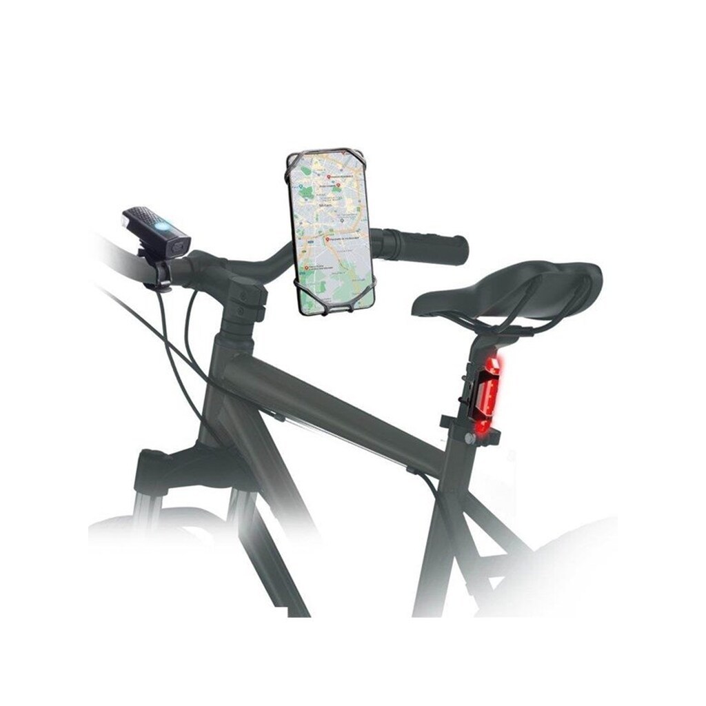 SBS Bicycle/Scooter Light Kit and Smartphone Holder