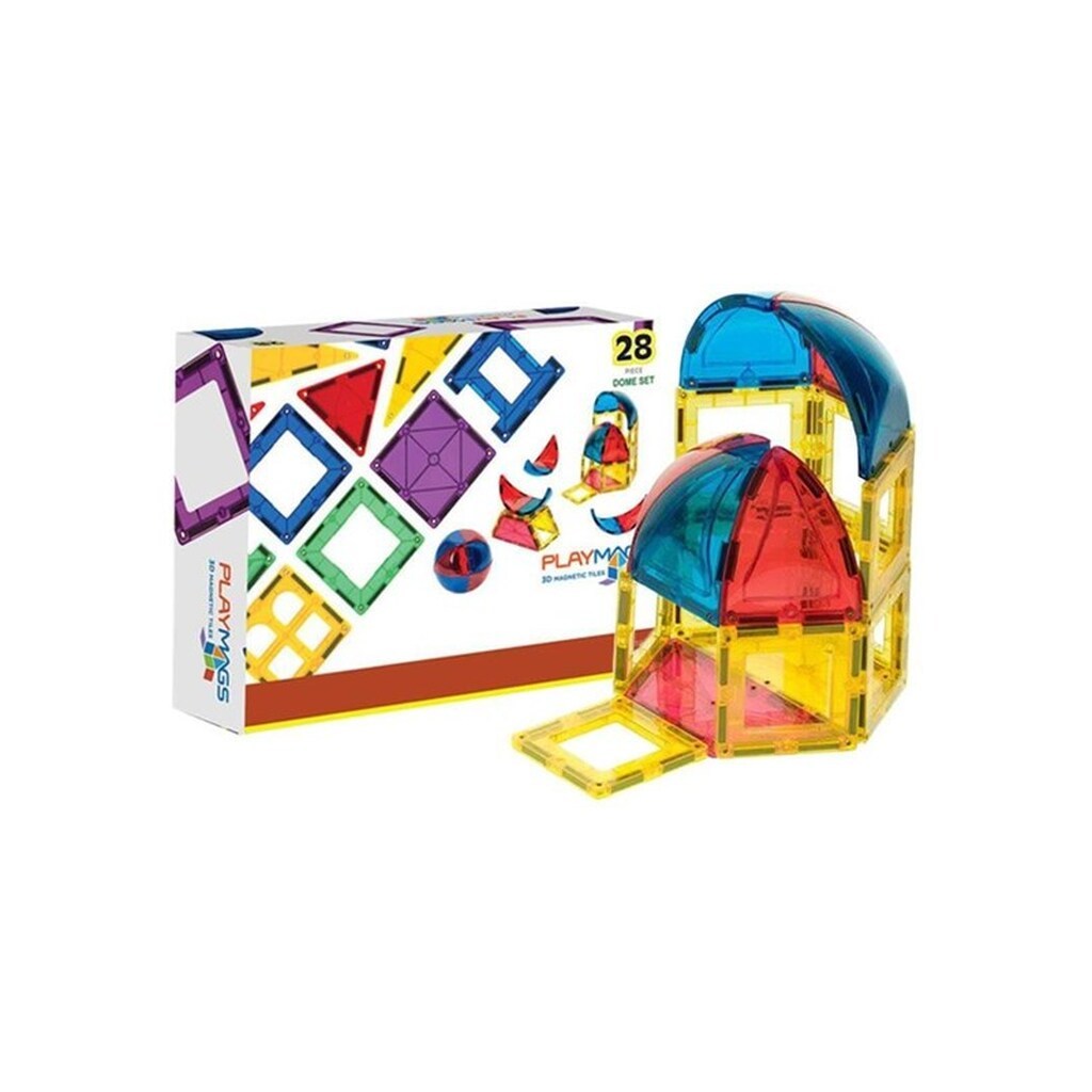 Playmags Magnetic tiles 3D Dome  164 - 28 pcs set
