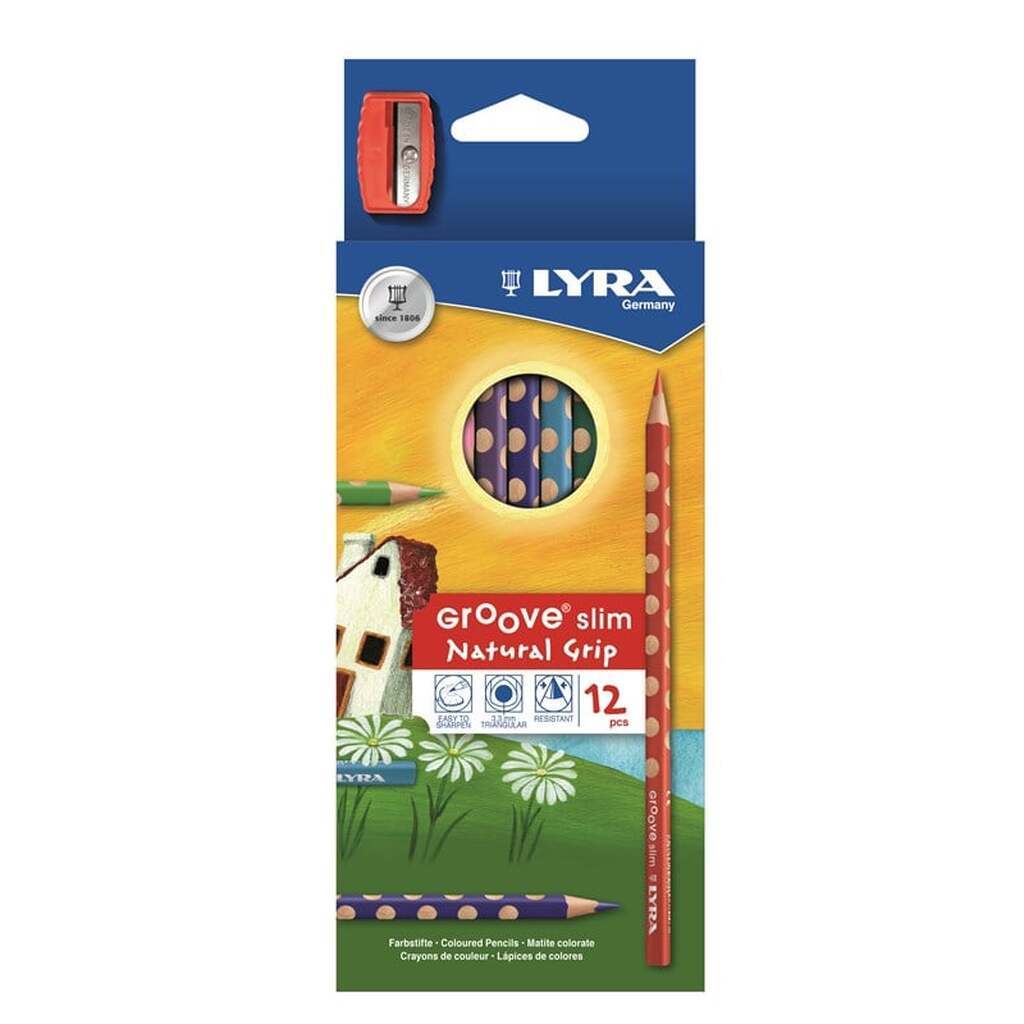 Lyra Groove Slim 12-pack + Sharpener