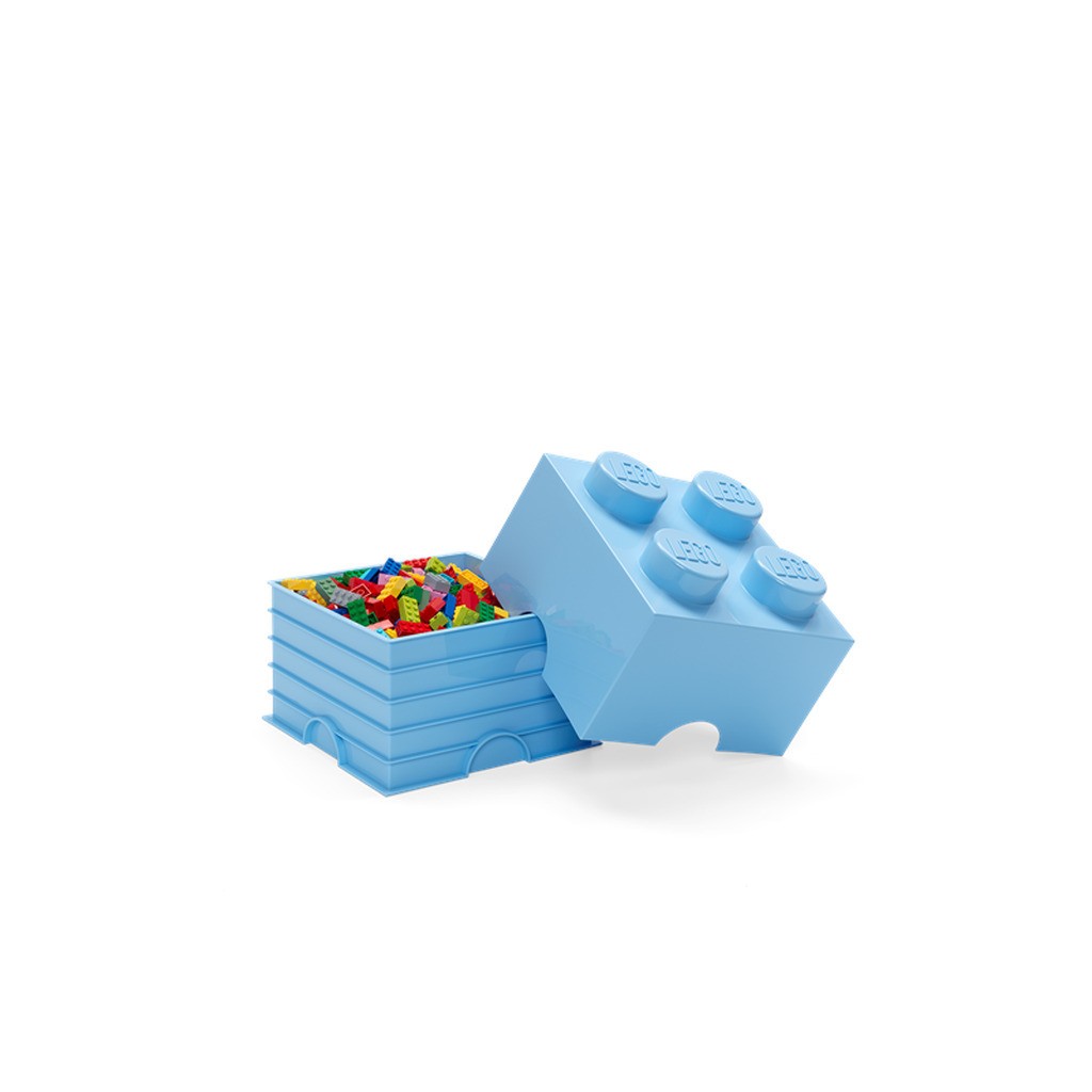 LEGO opbevaringskasse 4, light blue