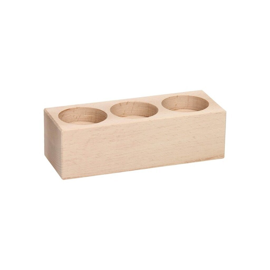 Playwood - Tealight holder Rectangle Beechwood
